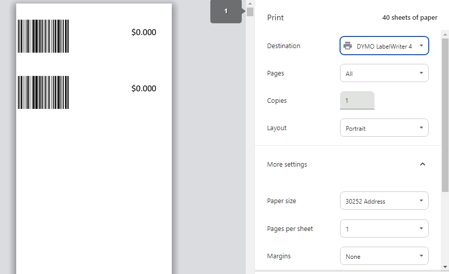 Generating and Printing Barcodes in Hike